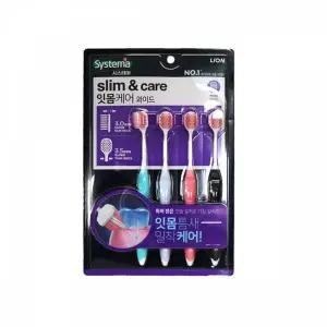 TBZ BTM 라이온 시스테마 잇몸케어 칫솔 와이드 4입