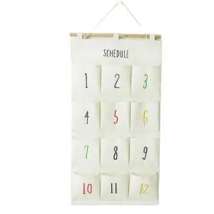 벽걸이 소품수납 화이트 12포켓