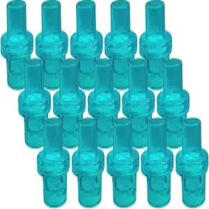 ELYSAID 100개 팩 CPR 원웨이 밸브 훈련용 마스크용 그린 - 개별 포장