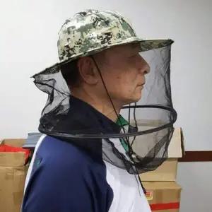 [콩심팥심]벌레 방지 모자 해충 방지 모자 낚시 망사 남성 여성 폴리에스테르