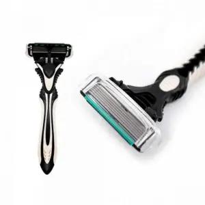 [콩심팥심]일회용 면도기 6 중 날 면도기 페이스 안전 쉐이빙 위생 여행용