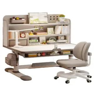 책상 초등학생책상 높이조절책상 화이트 핑크 BH88 초등학생각도조절책상