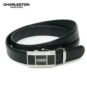 남성용 정장 자동 벨트 클래식 블랙 사이즈 조절 가능