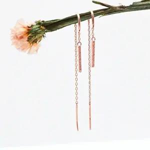 [오팔하우스]14k 스틱바 U자형 드롭 귀걸이 OPNIE0004-1