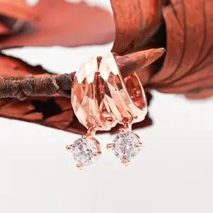 [오팔하우스]14k 컷팅링 큐빅 귀걸이 OPNIE2576-1