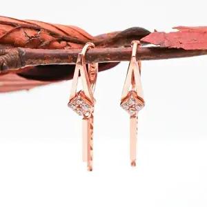 [오팔하우스]14k 투 드롭 마름모 귀걸이 OPNIE2125-1