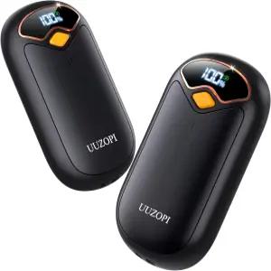 재충전식 손난로 - 마그네틱 전기 2개 팩 LED 디스플레이 4단계 빠른 발열 골프/사냥/캠핑 필수품을 위한