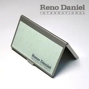 슬림 카드 지갑 남성용 세련된 휴대용 명함 보관함 블랙