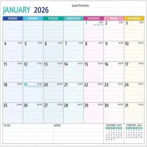 2026-2027 냉장고용 마그네틱 캘린더 - 2026년 1월부터 2027년 12월까지의 2년 8 x 10인치 강력한 자석