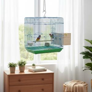 스윙 앵무새 번식 상자 나무 새집 둥지 다리 애완용품
