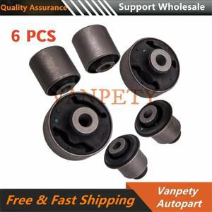 6X 51393-SDA-A02 51810-SDA-A01 Accord TL TSX용 전면 하부 컨트롤 암 내부 및 외부 부싱 키트 6개 세트