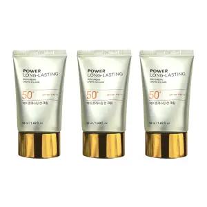 더페이스샵 내추럴 선 에코 파워 롱래스팅 선크림 50ml(SPF50+) 3개