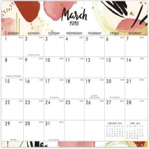 2026 마그네틱 캘린더 - 2026년 1월부터 12월까지의 냉장고용 12개월 8인치 x 10인치 월