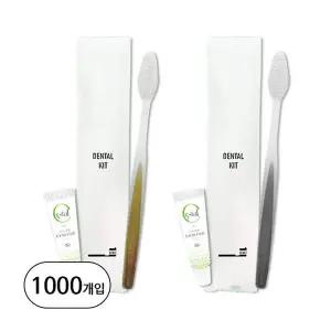 (양치세트) 그립PP 미세모칫솔 + 크리스탈튜브 5g치약 삼면포장