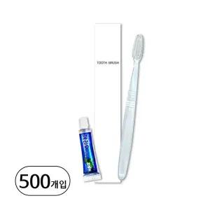 (양치세트) DM PS 미세모칫솔 + 페리오튜브 5g 치약 종이곽 500개입