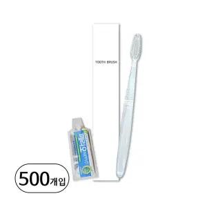 (양치세트) DM PS 미세모칫솔 + 페리오파우치 4g 치약 종이곽 500개입