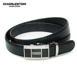 남성용 정장 자동 벨트 클래식 블랙 사이즈 조절 가능