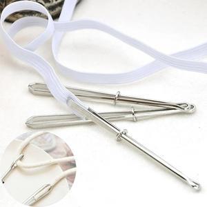 2개입 스테인리스 의류 클립  탄성 밴드 DIY 재봉 액세서리  크로스 스티치 실꿰기  로프 클램프