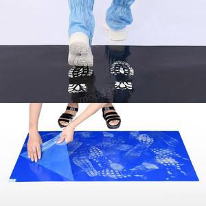 실험실 매트 신발먼지제거 작업장 300매 방지 45x60cm 18x24 블루 클린룸