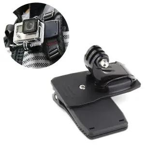 [골드스마일]액션캠 집게 클램프 세트 휴대용 가방 허리 벨트 고정용품