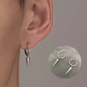 링귀걸이 드롭 포인트 패션 남성 귀걸이 포인트 연출 실버귀찌