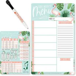 해들리 주방 컨버전 차트용 냉장고-열대 자기 주간 메뉴판 냉장고용 건식 지우기 보드 디자인