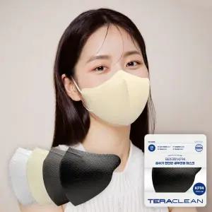 테라크린 KF94 국산 새부리형 마스크 대형 100매 컬러 25매 x 4 - 블랙 966270