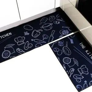 (POIPOI)북유럽 감성매트 주방 현관 발매트 (대1+소1) (KYR-WB684FD)