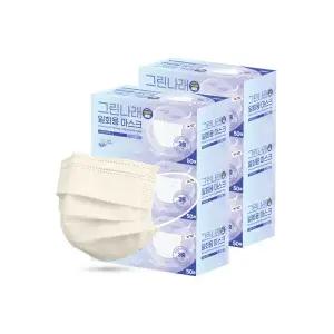 국내생산 MB필터 아이보리 컬러 일회용마스크 300매 차단 덴탈마스크 966549
