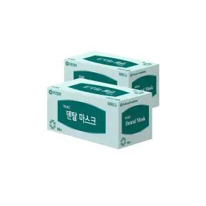 유한킴벌리 덴탈마스크 100매 대형 국산 일회용 의료 966720