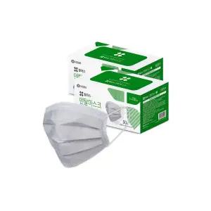 유한킴벌리 덴탈마스크 회색 대형 100매 국산 일회용 966722