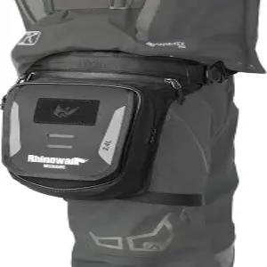 라이노워크 오토바이 레그백 드롭 자전거 하이킹 캠핑 낚시 여행 야외용 스트랩이 있는 다기능 레그 파우치