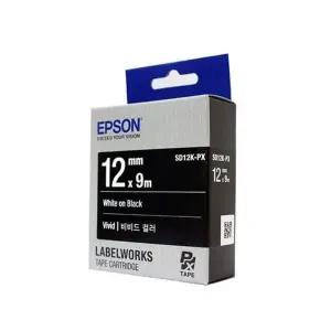 테이프카트리지 12밀리 흑백 라벨 프린터 리필