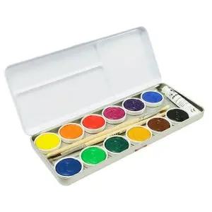 고체 색칠물감 어린이 미술용품 12색 세트