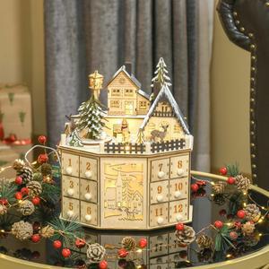 어드밴트 캘린더 빈박스 집들이 주택 어드벤트캘린더 M 19x13x7 5 연말 장식