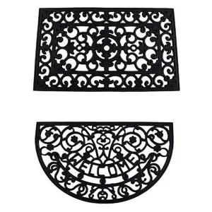 [알티피아]엔틱스타일 고무 발매트 인테리어 논슬립 현관매트-WD1B8B9