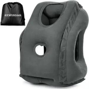 비행기용 리원다 풍선 여행용 베개 장거리 비행용 비행기 수면 지원을 위한 목 을 피하기 위해 바람을