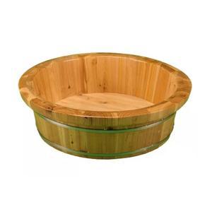 나무 족욕통 히노끼 세숫대야 53cm 직경 바가지 스파