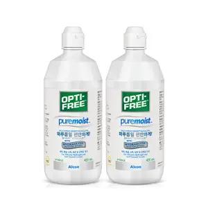 [알콘]옵티프리 렌즈세척액 퓨어모이스트 420ml 2개