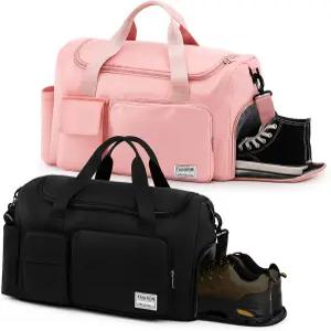 써니무브 2세트 커플 여행 더플백 허니문 방수 위켄더 여성 짐 가방 신발 수납 공간 포함 가족 친구 결혼식