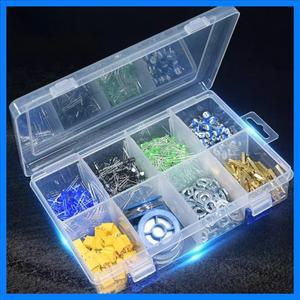 플라스틱 보석 상자 12/24/28 구획 슬롯 주최자 스토리지 비즈 컨테이너 조정 가능한 박스 직사각형 케이스