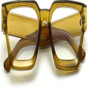 여성용 AIEYEZO 사각 두꺼운 프레임 안경 남성 패션 블루 라이트 트렌디 시크 컴퓨터