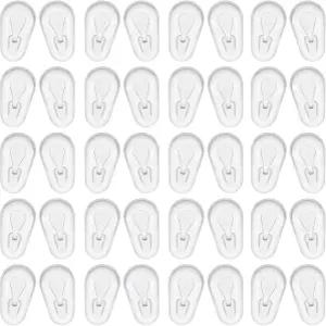 안경용 소프트 실리콘 코 패드 20쌍 미끄럼 방지 안경 프레임리스 선글라스 교체