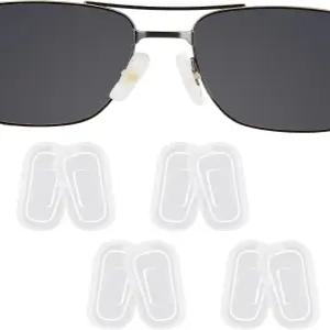 전나무 코 패드 커버 안경 보호 4쌍 안경용 소프트 실리콘 쿠션 피스 (16mm*9mm*7mm)