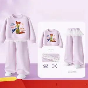 주토피아 티셔츠 맨투맨 바지 세트  여아 아동 봄 오버핏 키즈 긴팔 초등학생