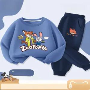 주토피아 맨투맨 티셔츠 어린이 초등학생 남아 여아 라운드 오버핏 캐릭터