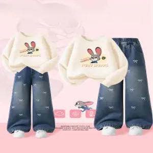 주토피아 티셔츠 맨투맨 데님 팬츠 긴팔 어린이 아동 오버핏 캐릭터 여아 봄