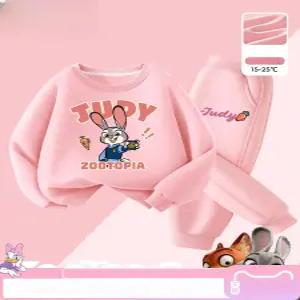 주토피아 맨투맨 티셔츠 긴팔 바지 오버핏 어린이 키즈 아동 라운드 주디 닉