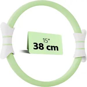 픽스웨 14인치 필라테스 링 - 안티-벤드 팔 매직 허벅지 코어 핸들 여성용 장비 서클 위한 폼 홈 안쪽