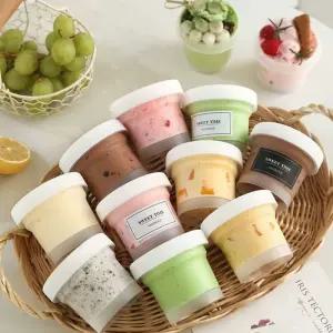 푸딩 병 플라스틱 공병 용기 500개 쨈 일회용 요거트병